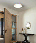 Dimmable Wood Ceiling Light Fixture With 5 Color Temperatures From Warm To Cool 2700K-6000K in modern entryway