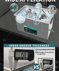 Huge 37.5L Ultrasonic Cleaner With 720W Power for deep cleaning engine parts, tools, and jewelry, showing wide applications.