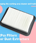 2 Pack W107418351 Filter Replacement For Makita VC4210 Dust Extractor, Works With Milwaukee 8960-20 And Mirka DE-1230-PC Vacuums