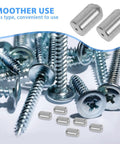 Stainless Steel Ball Catch Springs For Closet Doors And Cabinets, Smooth No Snag Operation, 20 Pack alongside screws for installation.