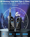 Wireless Guitar System 2.4GHz Six Channel Pro Grade Audio With 24Bit 48KHz HiRes Lossless Sound Rechargeable Transmitter Receiver