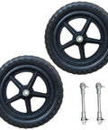 11 Inch Balance Bike Replacement Wheel Set Non Inflatable EVA Foam For Strider And Other 11 Inch Bikes Easy Install Durable Safety Wheel Black 1 Pair Guaranteed with mounting hardware