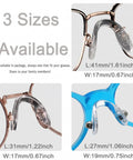Kick Nose Bruising To The Curb With These 15 Piece Pack Ultra Soft Silicone Eyeglass Nose Pads U Shape Glasses Bridge Cushions available in 3 sizes.