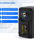 Heavy Duty 30KG 12V High Torque Servo With 360 Degree Continuous Rotation And Magnetic Encoder, Programmable Digital Servo With Controller For RC Cars, Robotic Arms, And Industrial Projects, black metal servo with four modes