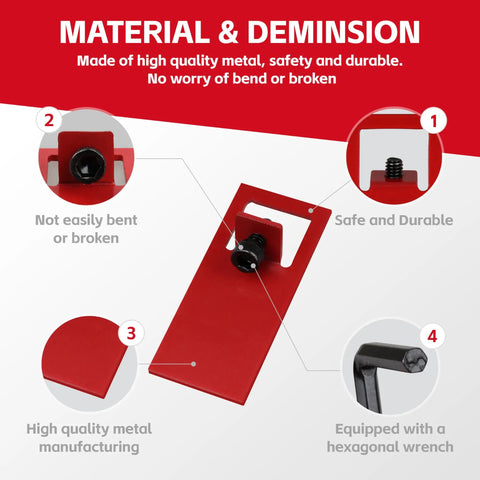 Image of Fire Alarm Breaker Lockout Kit 10 Set Heavy Duty Metal Anti Accidental Shutdown For Home And Industrial Use.