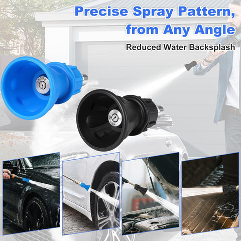 2 Pack Pressure Washer Nozzle Guard With 25 Degree And 40 Degree Tips, Stainless Steel Protector Holder, for power washers in use