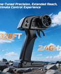 Remote control for All Terrain RC Monster Truck With 4WD Power, Waterproof Off Road Electric Car, 2.4GHz frequency, 328ft range.