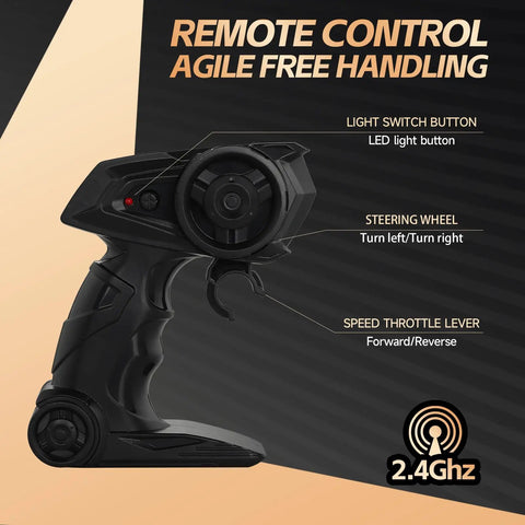 2.4GHz remote control for 1:16 Scale High Speed RC Car For Boys, All Terrain Off Road Truck With 12.5 MPH Drift Power, alloy chassis