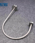 Win-Win waterjet tool part: right mechanical shift cable guide, curved stainless steel tube with end collars