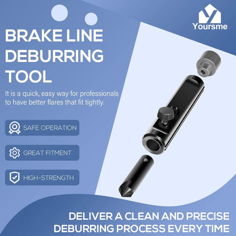 Rimming And Deburring Tool For 3/16 To 1/2 Inch Tubing Inside And Outside Deburr showcased on blue background
