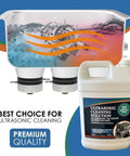 Ultrasonic Carb Cleaner Concentrate For Cars And Motorcycles, 4 Gallons, Powerful Clean Fluid That Breaks Down Dirt, Varnish, Gums, And Buildup From Carburetors, Valves, And Heat Exchangers, 1-gallon jug