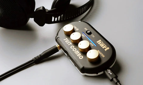 Just Combo Podcast Mini 3 Channel Audio Mixer With Stereo Bluetooth Mic Input USB Audio Out And Dual Outputs in black