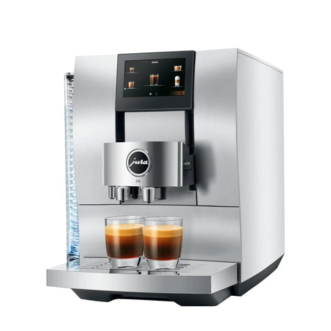 Automatic Coffee Machine With Cold Brew One Touch Brew And Sweet Hot Specialty Drinks 40 Varieties Smart Grinder Auto Adjust Aluminum White