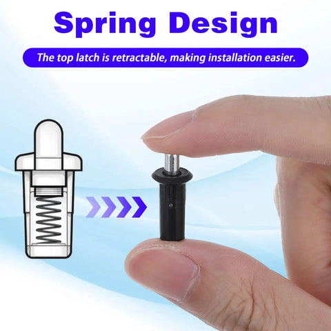 20 Pcs Cabinet Door Repair Pins With Springs Loaded Latch Pins For Damper Replacement And Shelf Support All In One Cabinet Hardware