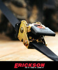2 Inch By 10 Foot Black Retractable Ratchet Tie Down Straps With Auto Retract and One Button Release, heavy duty view