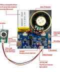 Push Button Activated Sound Recording Module With Built In Speaker And Usb Type C Cord For Plug And Play Ease And Dope Diy Makers Who Want Clean Audio For Holiday Cards And Custom Gift Tags Two Pack Blue circuitry with play, recording, and volume buttons.