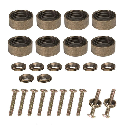 Kick Up Your Space With Slick Vintage Bronzed Copper Decorative Cap Nails 12mm Rustproof hardware, screws, and washers for decor.