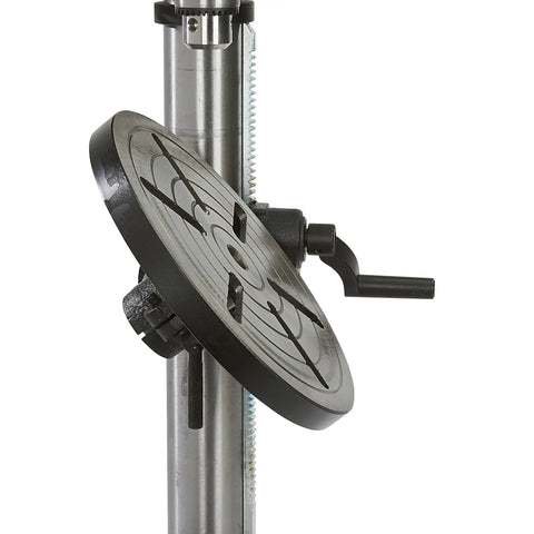 Tilt table of 13 In Benchtop Drill Press With 3/4 HP 120V 5/8 In Chuck 1 In Drilling Capacity 16 Speeds From 220 To 3,300 RPM