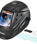 Auto Darkening Welding Helmet With Large 3.94 By 3.82 Inch Viewing Screen, Rechargeable Welding Mask, True Color Clarity, 4 Arc Sensors