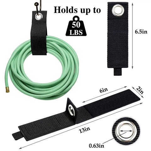 Heavy Duty Extension Cord Organizer Kit 12 Pack With 13 Inch Unfolded Straps Cord Wrap Hanger for cable management