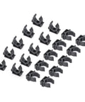 Heavy Duty Nylon Pipe Clips For Three Quarter Inch ID And One Inch OD Air Lines, Fits Twenty Five Millimeter Outer Diameter Tubes, U Shaped Black PEX Clamps