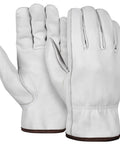 Heavy Duty Cowhide Leather Work Gloves for Men, Driver Gloves for Trucking, Gardening, and Warehouse Work, 1mm Cut Resistant Leather