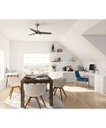 Dope 44 Inch Indoor Ceiling Fan With LED Light And Remote Control in a modern home office setting