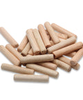 Wood Dowel Pins Set 100 Pack 10mm X 50mm Beveled Fluted Hardwood Dowels Kiln Dried Eucalyptus For Craft Projects Pro-Grade Durable Dowel Pegs