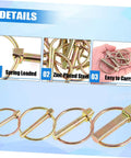 Heavy Duty Lynch Pin Kit 10 Piece Ring Style Spring Loaded Shaft Locking Pins For Trailers And Tractors Galvanized Trailer Hitch Locks Mower Lynch Pins Sturdy Pin Fasteners For Farm And Garden Gear, zinc plated steel