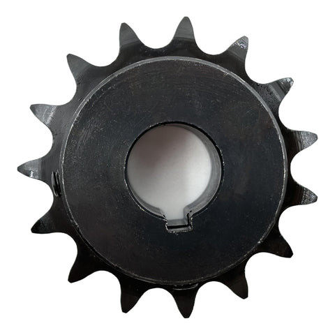 40B15 Type B Roller Chain Sprocket 15 Teeth Three Quarter Inch Bore For One Half Inch Pitch ANSI 40 Hardened 1045 Steel Drive Sprocket Built Tough Antirust Heavy Duty Gear For Industrial Machinery