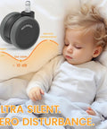 Sleeping baby beside office chair wheels replacement casters for carpet and hard floors, 3 inch stem set of 5, universal fit
