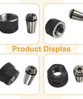 ER11 Spring Collet and Nut Kit for CNC Milling and Engraving Machines, High Accuracy Clamping Solution, spring steel kit close-up