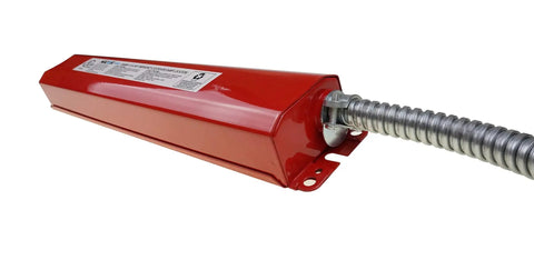 8W LED Emergency Battery Backup Driver Universal 120 To 277V Input With 6V 4000mAh NiCad Battery red housing