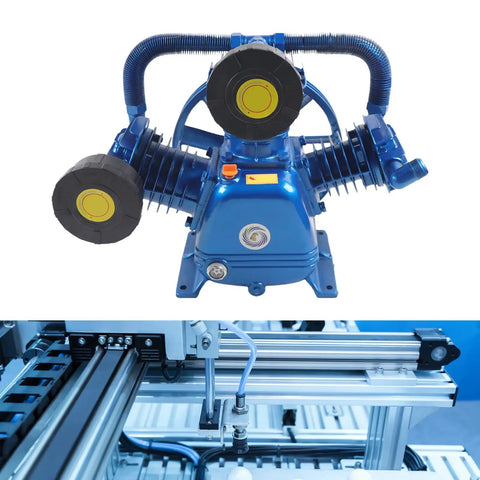 10Hp Portable Air Compressor Pump Head 7.5kw High Efficiency Motor Replaces Oil Free Piston Compressor For Industrial Textile And Chemical Use 175Psi Output Reliable Performance
