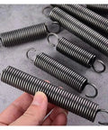 Premium Tension Springs Made From High Grade Spring Steel Featuring Single Hook Design With 5mm Wire Dia And 30mm Outer Radius in hand.