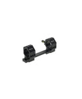 One Piece Bolt Action Scope Mount With Thirty Mil Medium Rings For Remington Seven Hundred Short Action, black metal, two-hole base