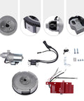 Honda Electric Start Kit Starter Motor With Flywheel Switch For GX240 8HP And GX270 9HP components layout