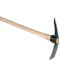 Beast Of A Pick Mattock With Point And Mattock Blades, Forged Steel Head, Shock Absorbing Guards, Rugged Hickory Handle