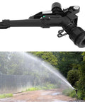 No Fuss Plastic Garden Sprinkler With 1.5 To 1 Inch Female Thread, All In One Lawn Irrigation System spraying water on a lawn