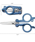 Travel Folding Scissors For Crafting And Quick Snips TSA Compliant Compact Portable with stainless steel blades