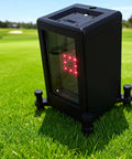 Square Golf Launch Monitor Case With Carbon Fiber Reinforced Shell, Protective Cover, Tough As Nails Shockproof Guard