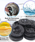 20 Pack Trailer Hub Rubber Grease Plugs For Spindle Axle Dust Caps And Hubs Bearing Grease Covers illustrating resistance features