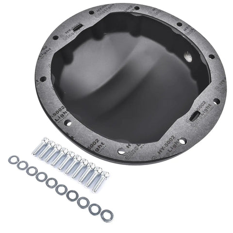 Aluminum 10 Bolt Diff Cover For 8.5 And 8.6 Inch Ring Gear Fits Chevy GMC 1500 Sierra Silverado Camaro Beefed Up Rear End Upgrade Cast Differential Cover OE Replacement with bolts