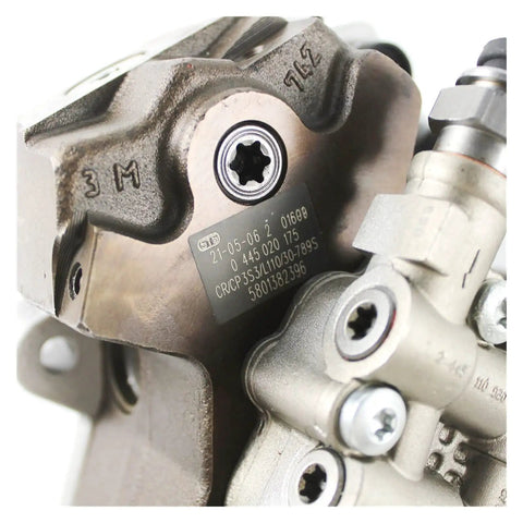 Close-up of Hella Reliable High Pressure Fuel Pump Built Tough For Better Gas Mileage And Smooth Engine Performance Compatible With Iveco Eurocargo Tector Vertis Direct Replacement Parts 0445020175 0986437341.