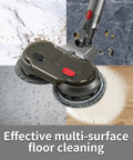 Electric Mop Attachment For Dyson V7 V8 V10 V11 Vacuums With LED Headlights And Water Reservoir on various floor surfaces