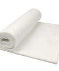 Ceramic fiber insulation blanket, white, rolled view; 1/4 in thick, 16 x 48 in