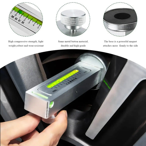 Adjustable Magnetic Wheel Alignment Gauge And Camber Caster Measurement Tool With Super Strong Magnetic Base That Takes The Guesswork Out And Keeps Your Wheels Straight While Saving You Serious Cash