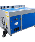 Industrial 220V Dust Collector for Welding Fume Extraction With High Efficiency Multi Stage Filtration Grinding Dust Control Heavy Duty Workshop Cleaner, compact unit with control panel and dual filters.