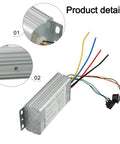 Beefy 70A DC Brushed Motor Controller With Forward Reverse Control For 12V-48V Systems, 4000W Capacity, Wide 10V-60V Input, Ideal For Industrial Automation, Pumps, Conveyors, And Robotics, aluminum housing with wired controls