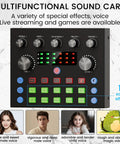 All In One Podcast Setup Bundle With Studio Grade Microphone And Voice Changer, Plug And Play Live Sound Card Audio Interface
